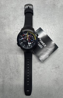 Timex Yacht Racer 47mm Stainless Steel Case Chronograph Black *TOP*