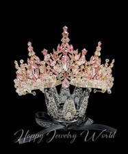 Tiara Pink Crystal Princess crown