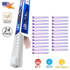 24 Pack UV Led Black Light Bar 40W with US Plug DJ Party Club Event Lighting