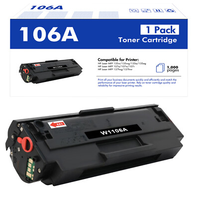 1-5 XXL Toner für HP 106A W1106A Laser MFP 135wg 135ag 135w MFP 137fwg MIT CHIP