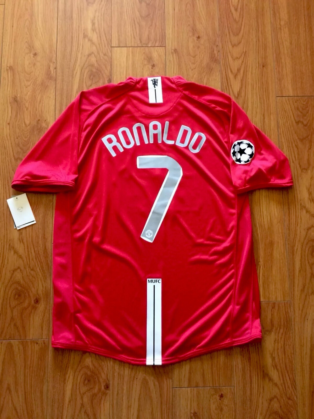 Real Madrid Ronaldo Manchester United Fútbol Jersey Camisa De Campeones 2008 final Real Madrid Ronaldo Manchester United Fútbol Jersey Camisa De Campeones 2008 final