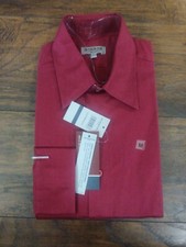 un Coeur D'Or Men's Dress Shirt Long Sleeve Sz M Burgundy