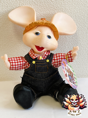 Showa Era Topo Gigio Soft Vinyl Mascot Figure – Sitting Overalls 8