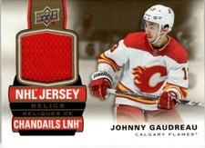2021-22 Upper Deck Tim Hortons NHL Jersey Relics Johnny Gaudreau Jersey 1 color