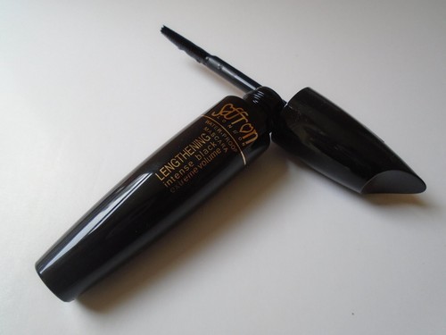 Saffron Lengthening Intense Black Extreme Volume Waterproof Mascara New - Picture 2 of 2