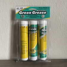 Synthetic Waterproof High Temperature Green Grease, 3 Oz. Tube Pack of 3 