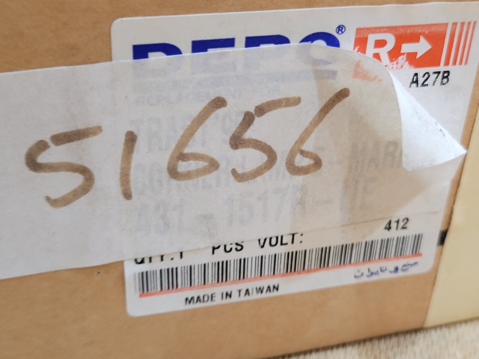 Depo 431-1517R-UE Front Right Side indicator for FORD TRANSIT Mk3 