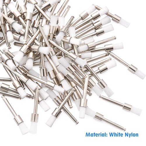 Dental Weiß & Bunt Prophy Polierbürste Nylon Flach Riegel & Konisch Typ - Bild 11 von 23
