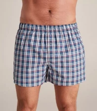 3, 6 Pack MEN'S  Woven BOXER  "Cotton & Tag Free"    Size Up to 4XL