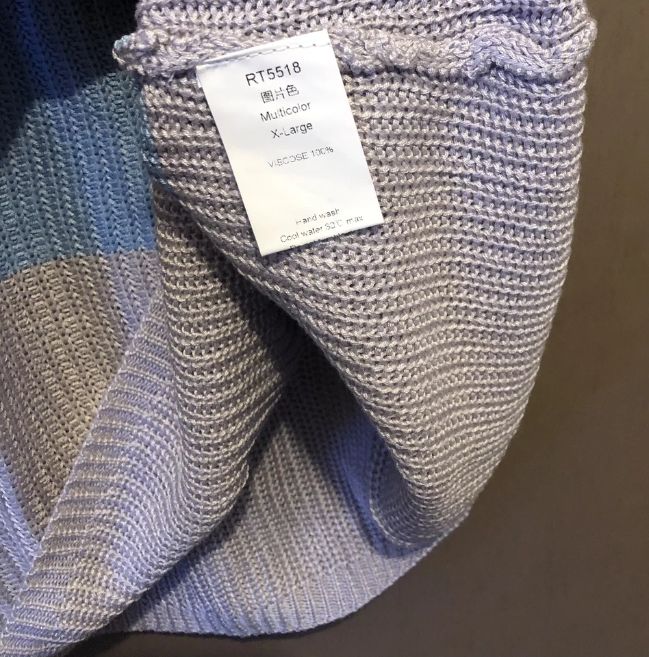 Camiseta sin mangas tejida multicolor para mujer talla XL G2D20 Foto 3 de 4