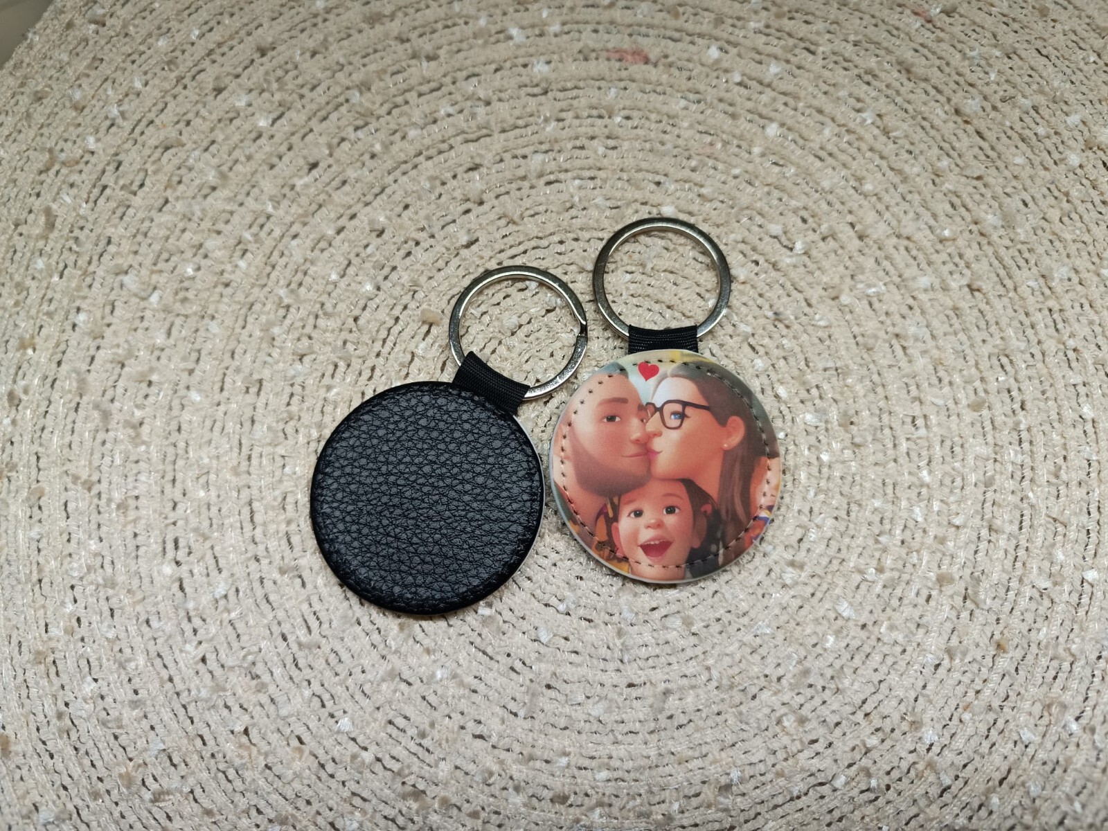 Portachiavi Personalizzato Con Foto E Testo – Incisione Laser O Stampa, Entrambi I Lati, Regalo Per Anniversari E San Valentino
