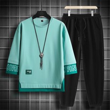 Mens Sweatsuits 2 Piece Sport Tracksuit Jogger Sweat Suits Jogging Outfits