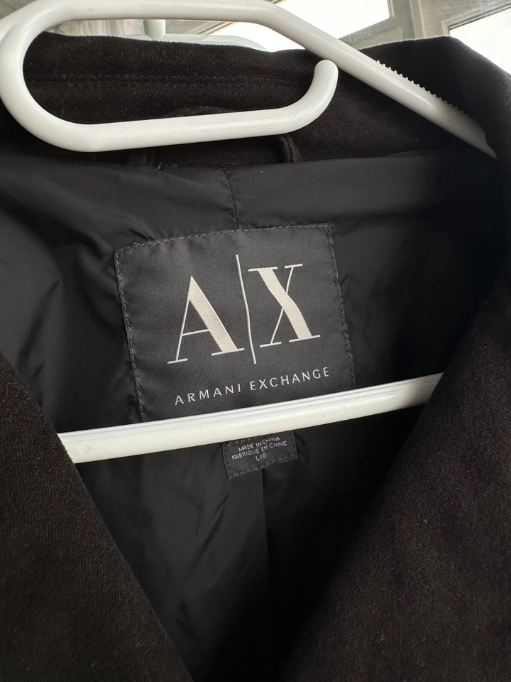 Armani Exchange Imitation Leather Moto Style Jacket - Image 4 of 4