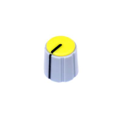 Focusrite 15MM Gray Knob with Yellow Cap ISA One, ISA 220 ISA 430, ISA 430 MKII