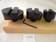 3pc 3/4" SHANK 1-1/2", 2", 2-1/2" FLY CUTTER SET. WOODEN STAND INDIA MADE (V233)