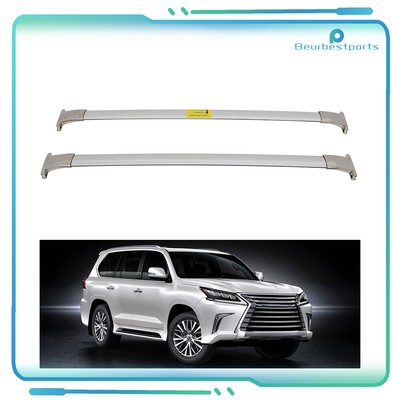 Roof Rack Cross Bar Set Luggage Cargo Carrier Silver For 2016-2019 Lexus LX570