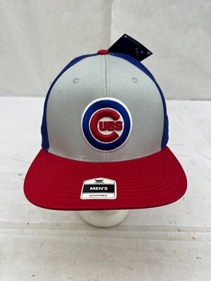 Fan Favorite Chicago Cubs MLB Baseball Cap Hat Men's Adjustable Gray Blue AM31