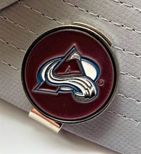 New Colorado Avalanche NHL Golf Ball Marker with Magnetic Hat Clip