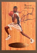 DEREK ANDERSON 1997 FLEER GENUINE ARTICLE AUTO 1514/7500