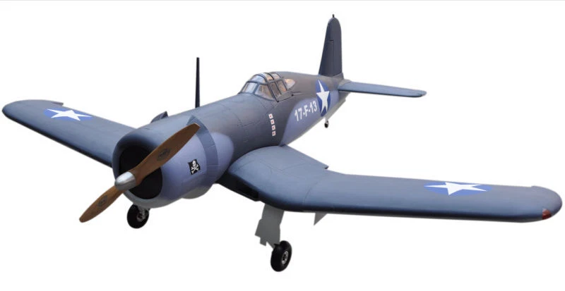 F4U Corsair 94" V2  100CC ARF Fiberglass body Gasoline Scale RC Plane Model - Image 2 of 4
