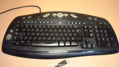 Logitech Media Keyboard Elite Gaming Y-BN52 Corded USB Keyboard Black