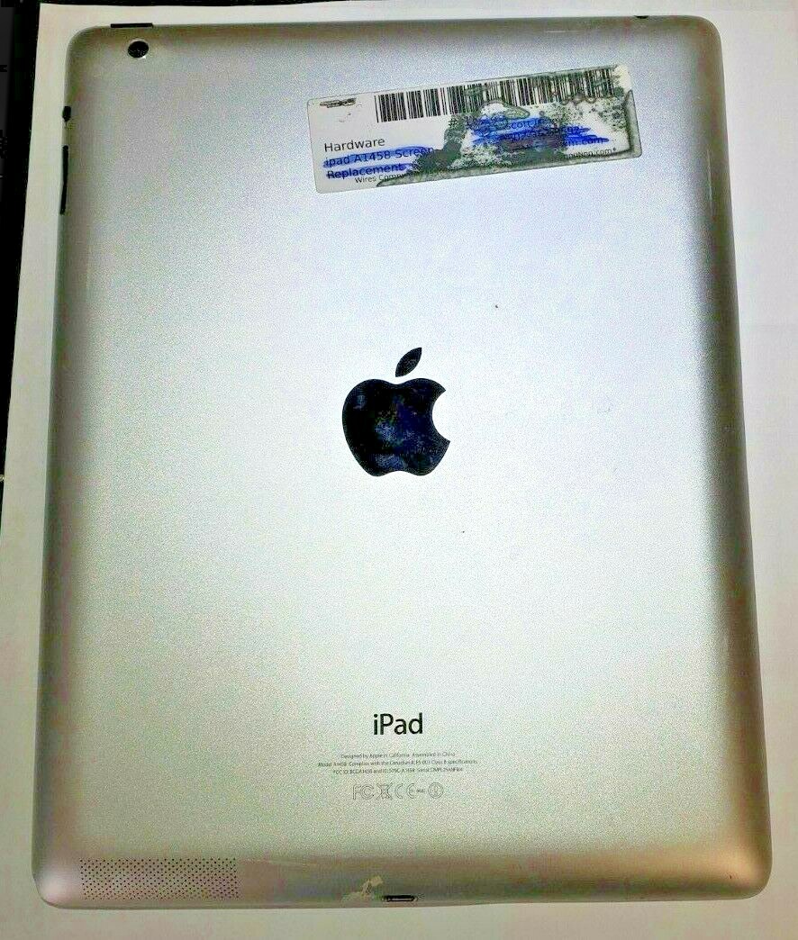 Apple iPad 4th Generation A1458 Back Housing Frame Buttons