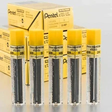 Pentel 50-2B9 Super Hi-Polymer Lead Refill, 0.9mm, 2B, 144 lead
