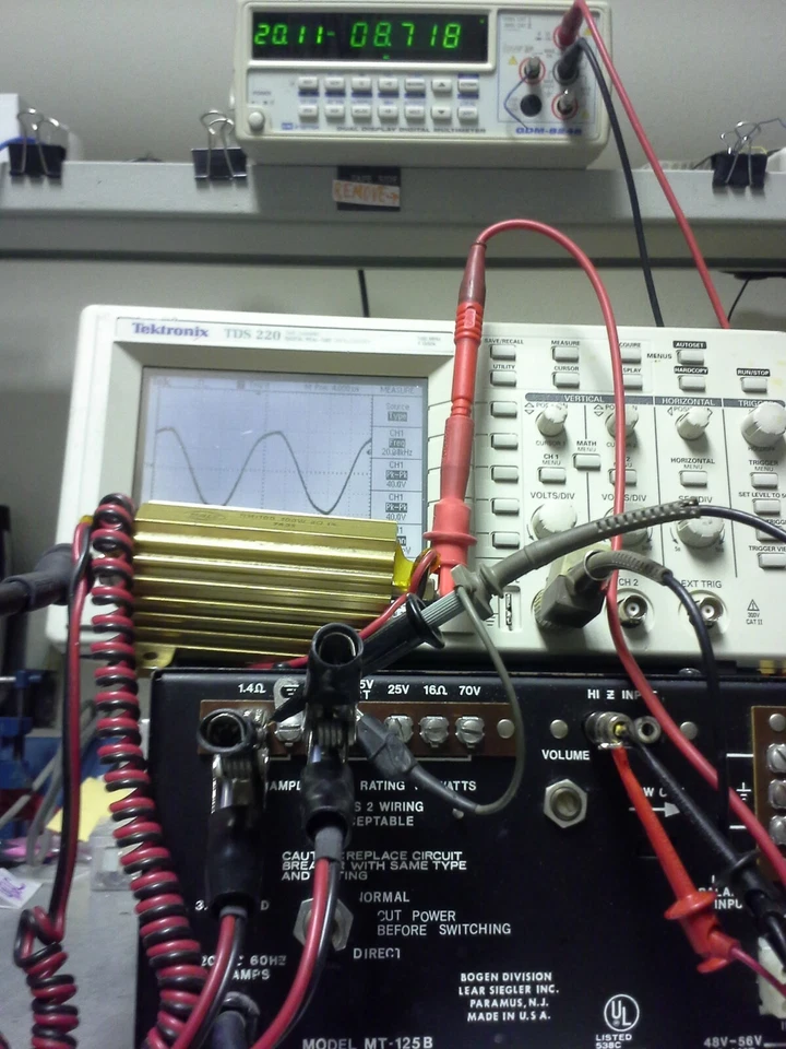 Power Amplifier 30Hz-20kHz 125Wt  75V 68dB gain Low out impedance 4 magnet drive - Image 2 of 4