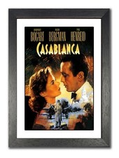 Casablanca #3 Bogart Bergman Drama Film Werbe Poster Kino Stars Liebesfoto