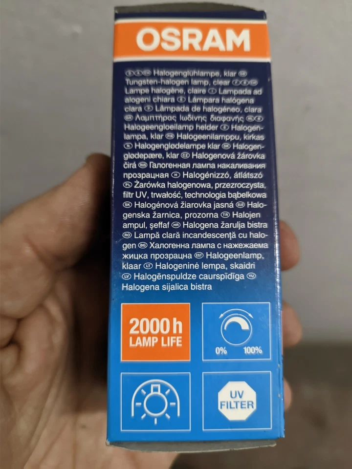 OSRAM Halolux Ceram Lampada Alogena B15d 100W 230V Chiaro 64475 - Immagine 4 di 4