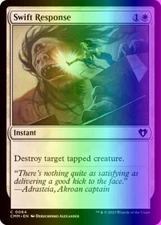MTG Magic the Gathering Swift Response (64/1173) Commander Masters NM FOIL