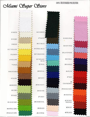 Round 54" Tablecloth Polyester (Multiple Color Available) | eBay