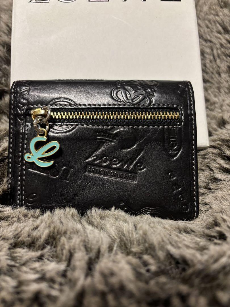 【LOEWE】TRIFOLD WALLET Trifold wallet in soft grained calfskin Brown - LOEWE