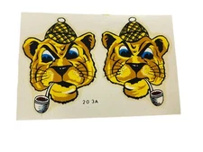 Vintage Impko Waterslide Decal Detective 50s Sherlock Holmes Bear Hot Rod Racing