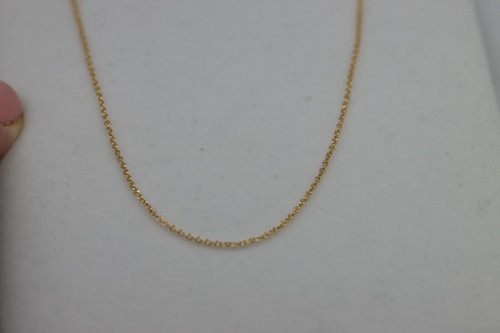 18ct 750 Yellow Gold Belcher Cable Chain Necklace 50cm 2.3grams -Free Post - Bild 10 von 12