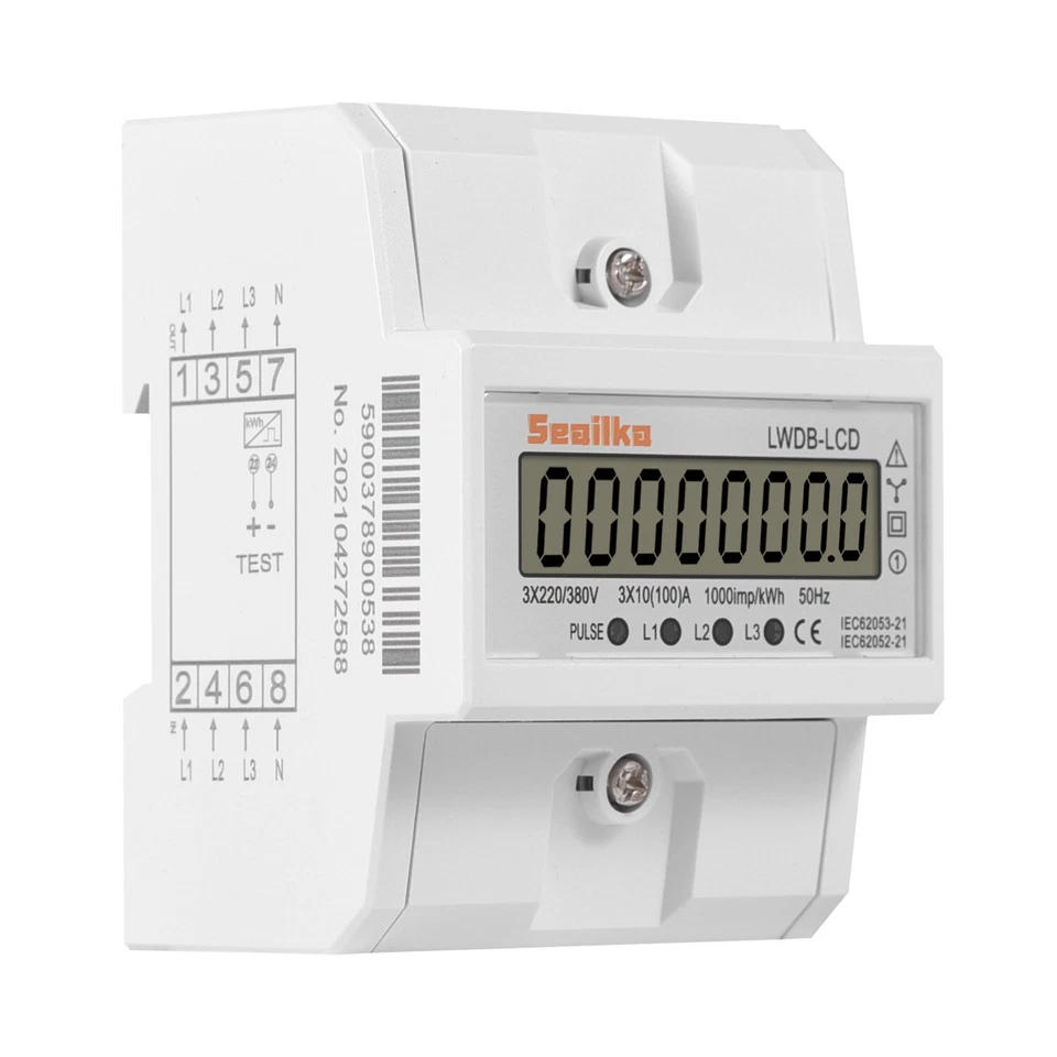 Geeicht MeterWechsel Stromzähler Drehstromzähler Zwischenzähler DIN 3-Phasen 4-D - Bild 3 von 4
