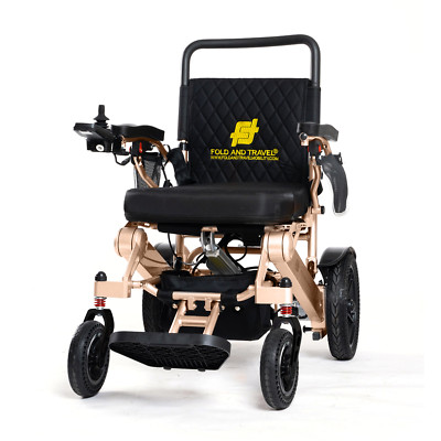 Fold And Travel Auto Fold Remote Control Lightweight Electric Power Wheelchair