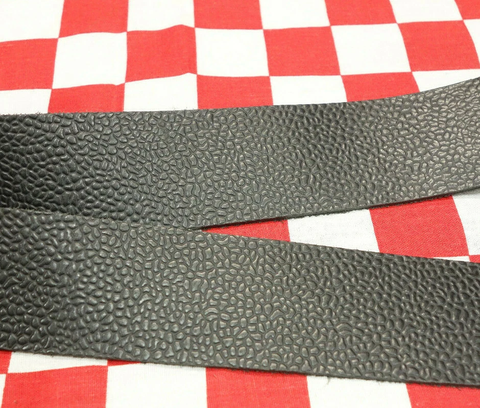 THIN HORWEEN BLACK DUBLIN LEATHER STRAP W/ BRANDY PRINT 3.5oz, SELECT YOUR SIZE - Image 4 of 4