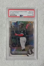 2022 1st Bowman Chrome Mega Box Elijah Tatis Card #BCP23 PSA Graded 10 Gem Mint