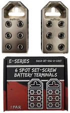 Sky High Car Audio (6) 1/0 Battery Terminals Cast Aluminum E-Series