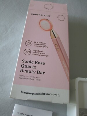 Vanity Planet- Sonic Rose Quartz Beauty Bar Vibrating and Heating Features-  Pink | eBay