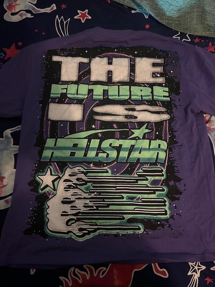 Hellstar T-Shirt 'The Future / Goggles' Purple FW23 (Capsule 10