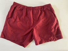Columbia PFG Swim Trunks Men XXL 6" inseam Red Mesh Lined Omnishade Zip Pocket