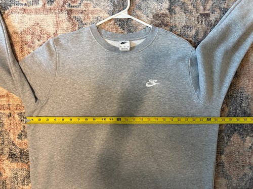 Nike Sportswear #DQ5473 Felpa girocollo in pile da donna club XXL/2XL grigio logo - Foto 7 di 10