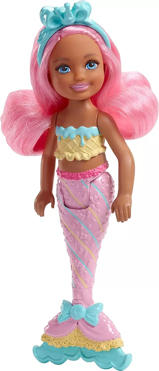 Barbie Dreamtopia Rainbow Cove Chelsea Mermaid Doll Pink Hair FKN04 NEW