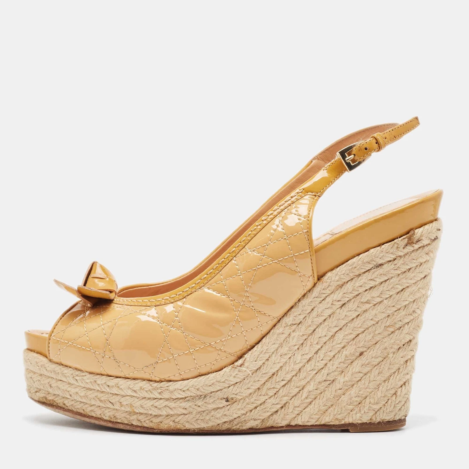 Espadrilles arc breveté marron Dior taille 40,5