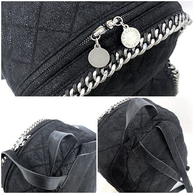 Stella Mccartney Backpack Black Falabella Quilted Chain Stella Mccartney Backpack Black Falabella Quilted Chain