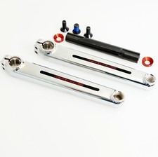 REDLINE FLIGHT BMX 3 pezzi pedivelle cromate vecchia scuola BMX pedivella braccio - 175 o 180 mm