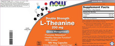 L-Theanine, Double Strength 200 Mg per Cap - 180 Veg Capsules - Enhanced with...