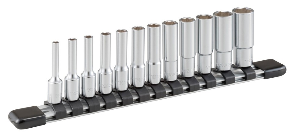 Tone HSBL212 Deep Socket Set esagonale con supporto 0,25 pollici 6,35 ...